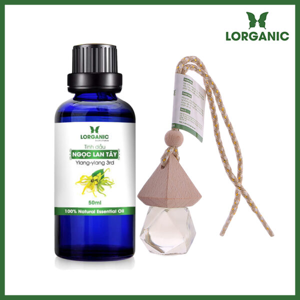 Combo tinh dầu ngọc lan tây Lorganic 50ml tinh dầu ngọc lan tây Lorganic treo xe hơi