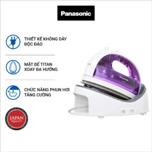 Bàn Ủi Hơi Nước Không Dây Panasonic NI-WL30VRA - Mặt Đế Silver Titan - Công Suất 1550W - Hàng Chính Hãng