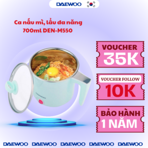 Ca nấu mì Daewoo DEN-M550 0.7L - Hàng chính hãng