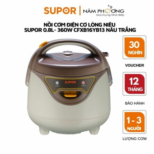 Nồi Cơm Điện Mini Supor CFXB16YB3VN 0.8L