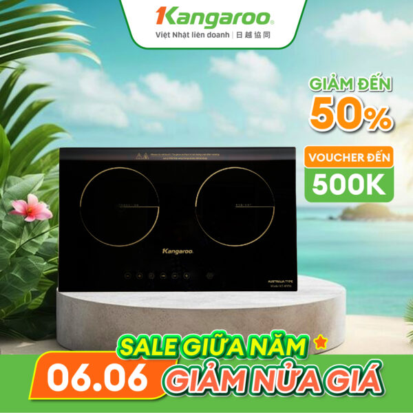 Bếp Điện Từ - Hồng Ngoại Đôi Kangaroo KG499N 3100W - Hàng chính hãng